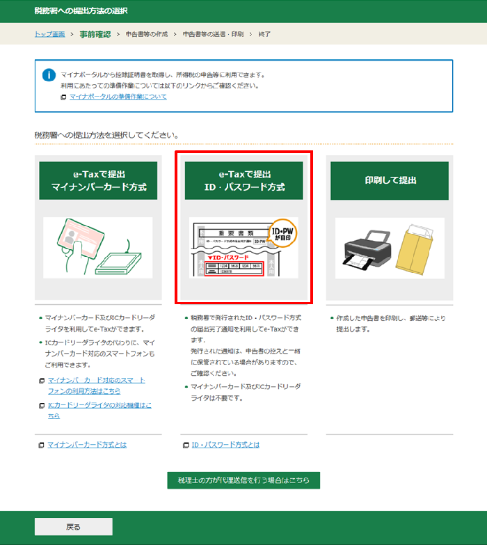 確定申告書等作成コーナー】-利用者識別番号に誤りがあった場合の対応方法