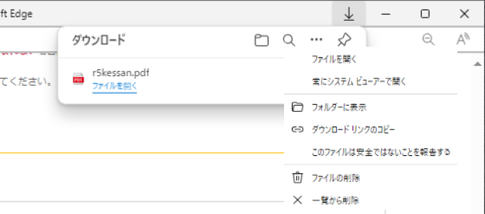 ファイルを開いた画像